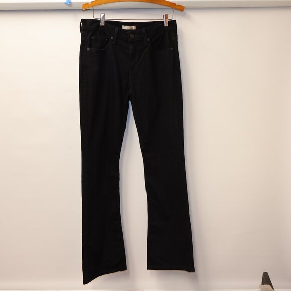 Levis 515 Womens Bootcut Black Denim Jeans Size 8M Made In Colombia - Picture 1 of 15